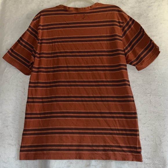 Brixton Rust Striped Tee Size XL - Picture 2 of 8